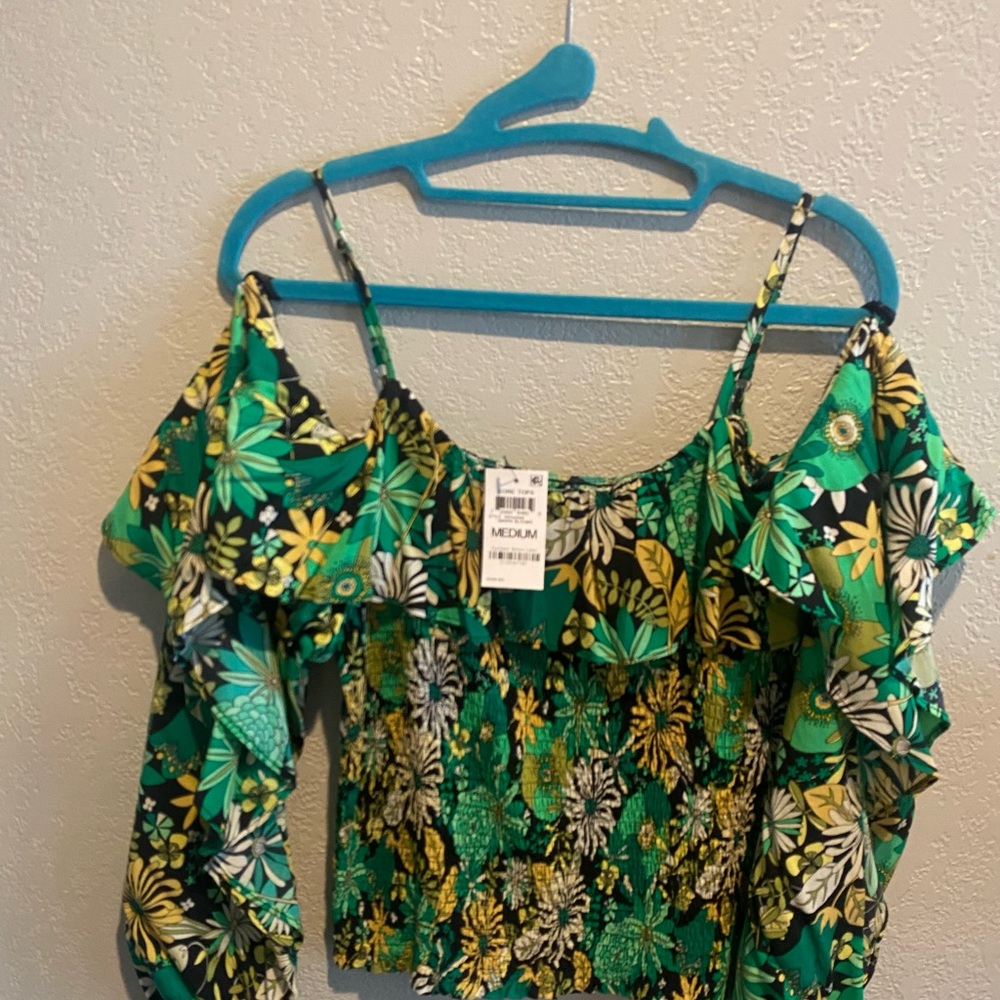 INC cold shoulder blouse. Brand new with tags, sz medium